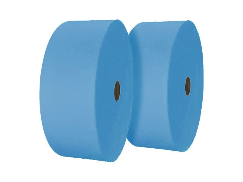 PP nem szőtt textília kék 25g/m2-es 195 mm széles 2000m-es tekercs